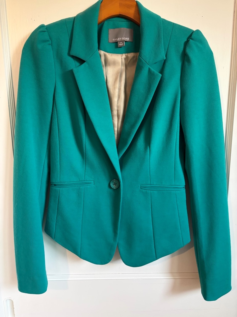 Tinley Road Teal Single-Button Tailored Blazer
